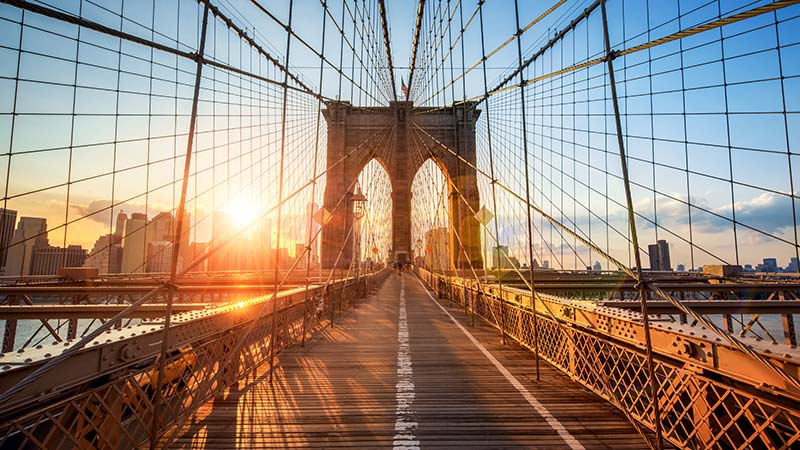 Brooklyn Bridge in New York City, USA