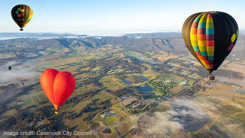 Hot Air Balloon, Pokolbin